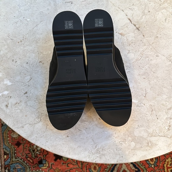 Eileen Fisher Nubuck Loti Wedge Mule - Picture 4 of 4